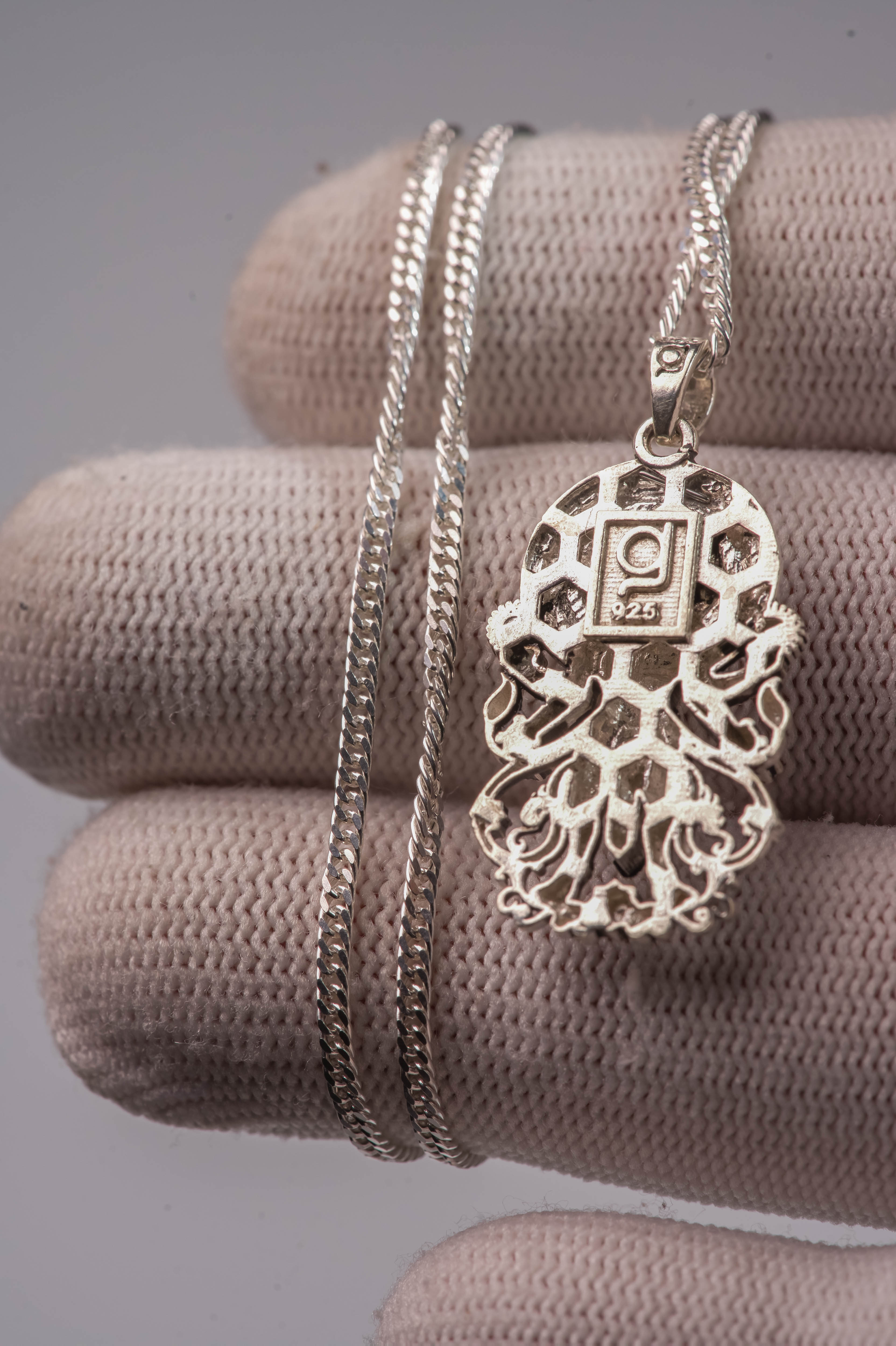 Narasimha Pendant Silver Necklace Protection Hindu Jewelry Gift