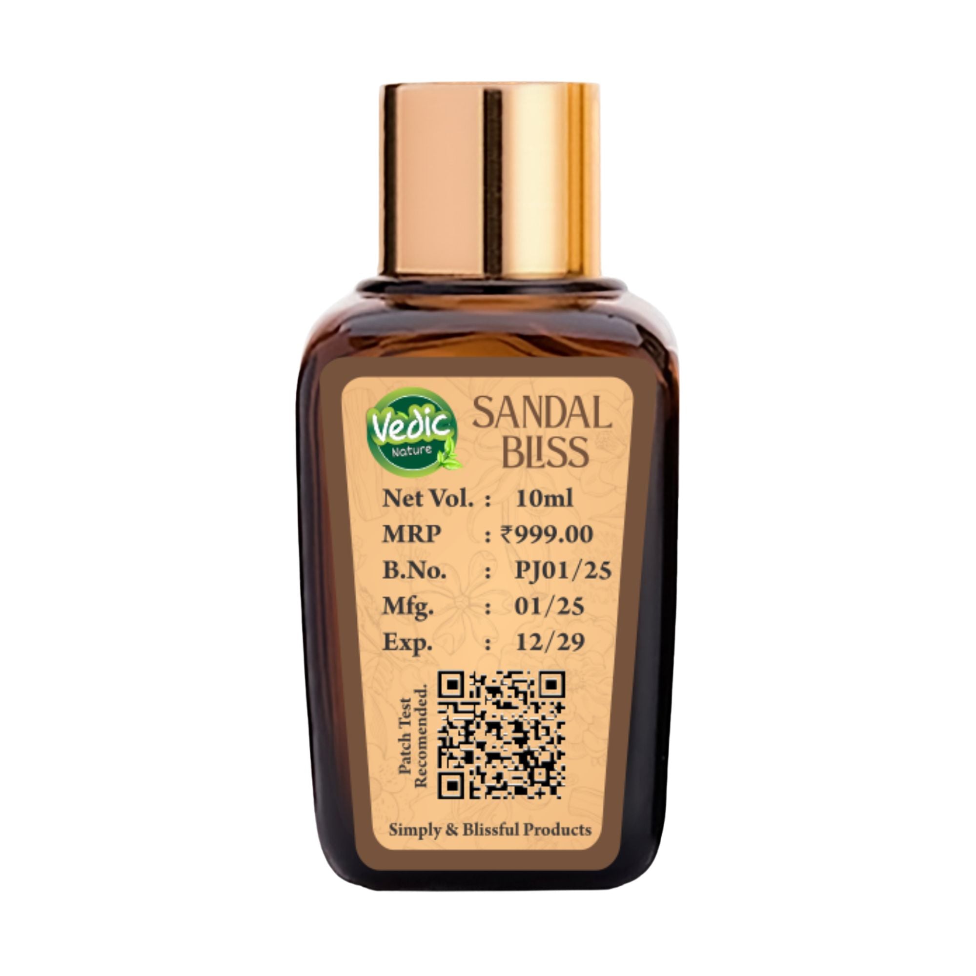 Vedic Nature Sandal Bliss Attar