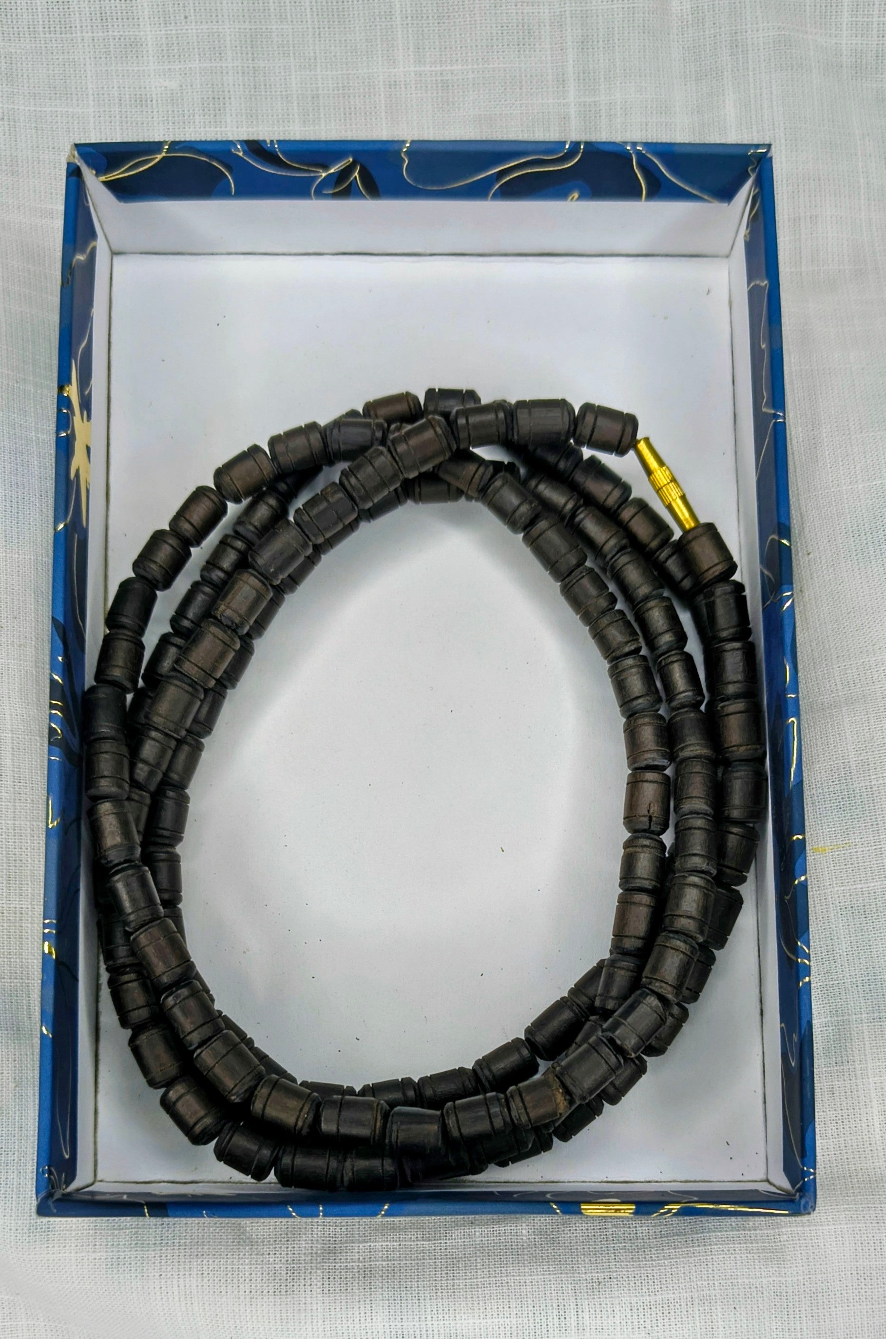 Mayapur ahisha tulasi Natural black Colour. 8mm beads three round