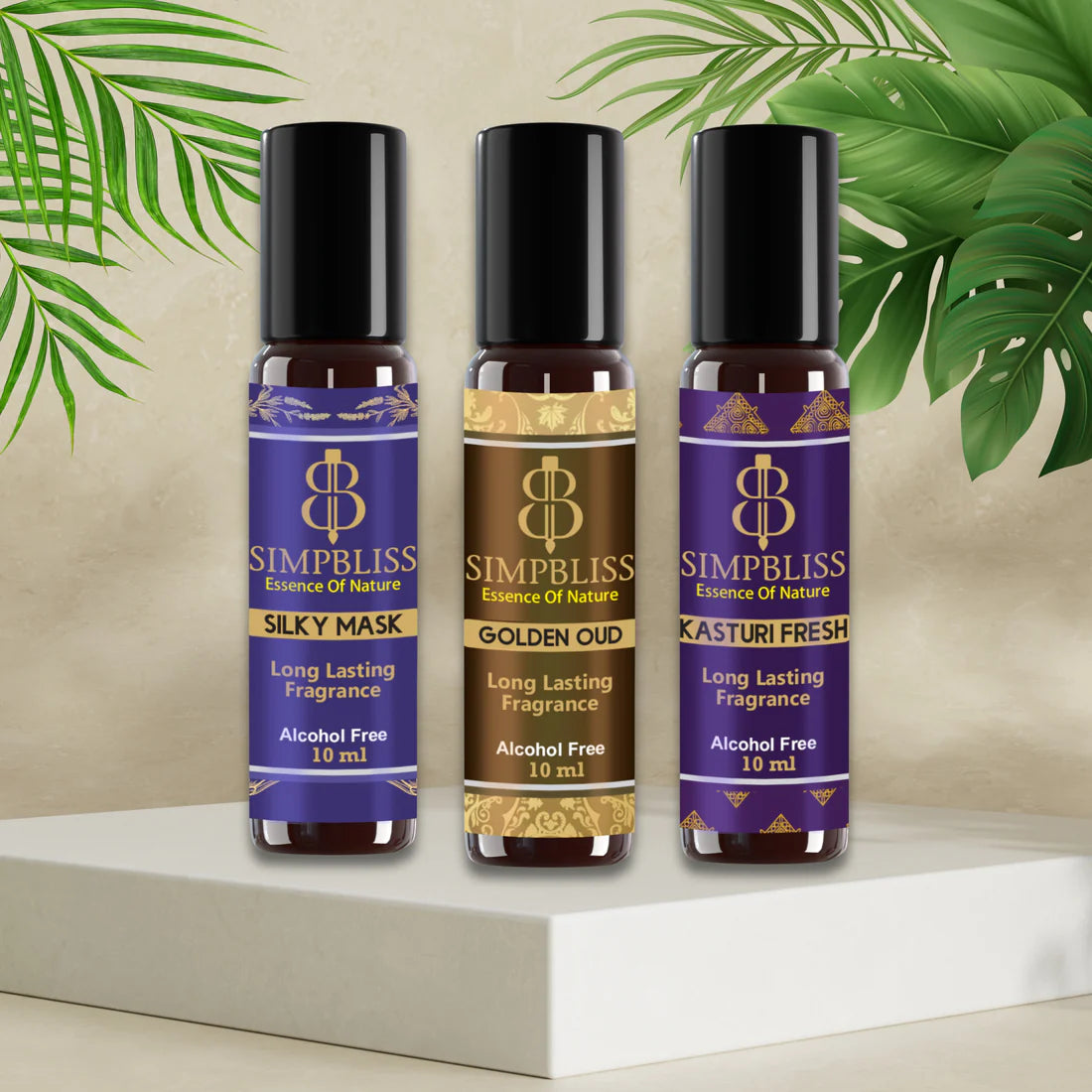 A Signature Trio of Royal Aromatic Attars (3x10ml each)