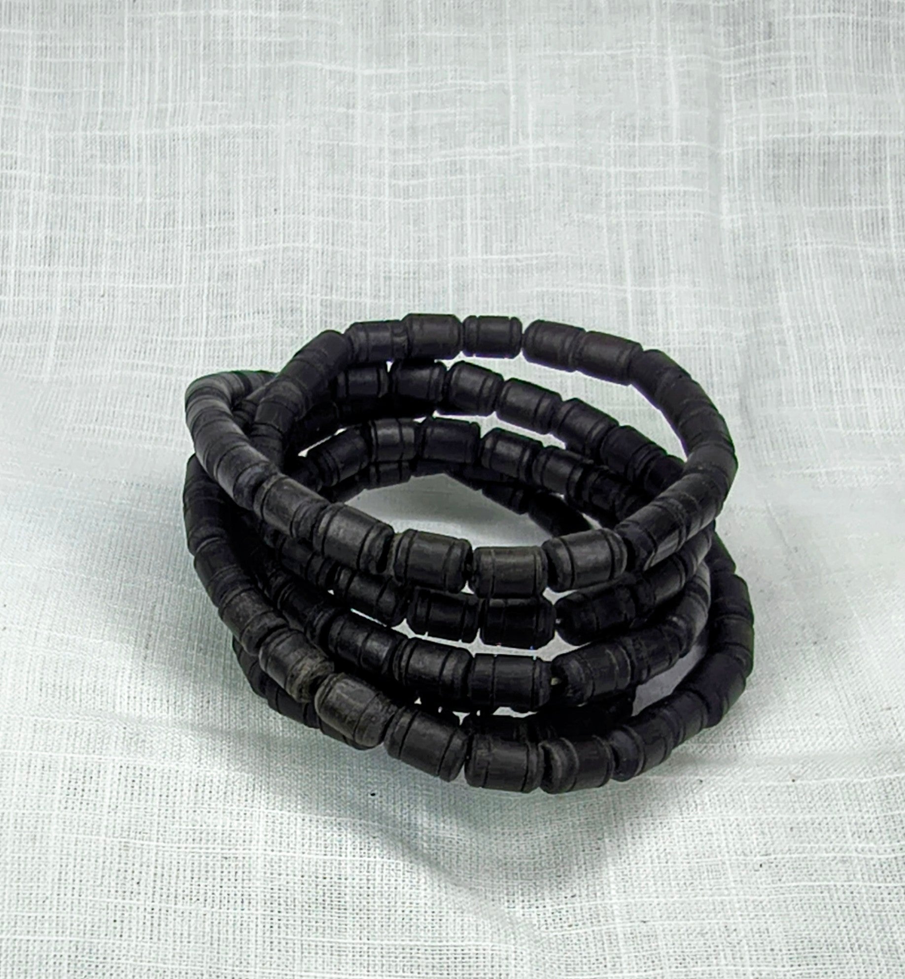 Mayapur ahisha tulasi Natural black Colour. 8mm beads three round