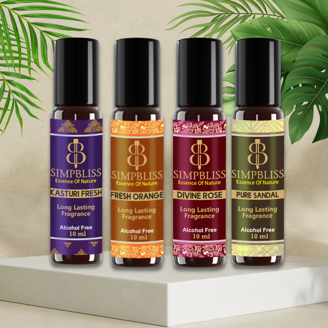 Vibrant Floral & Fruity Fragrance Pack(4x10ml each)