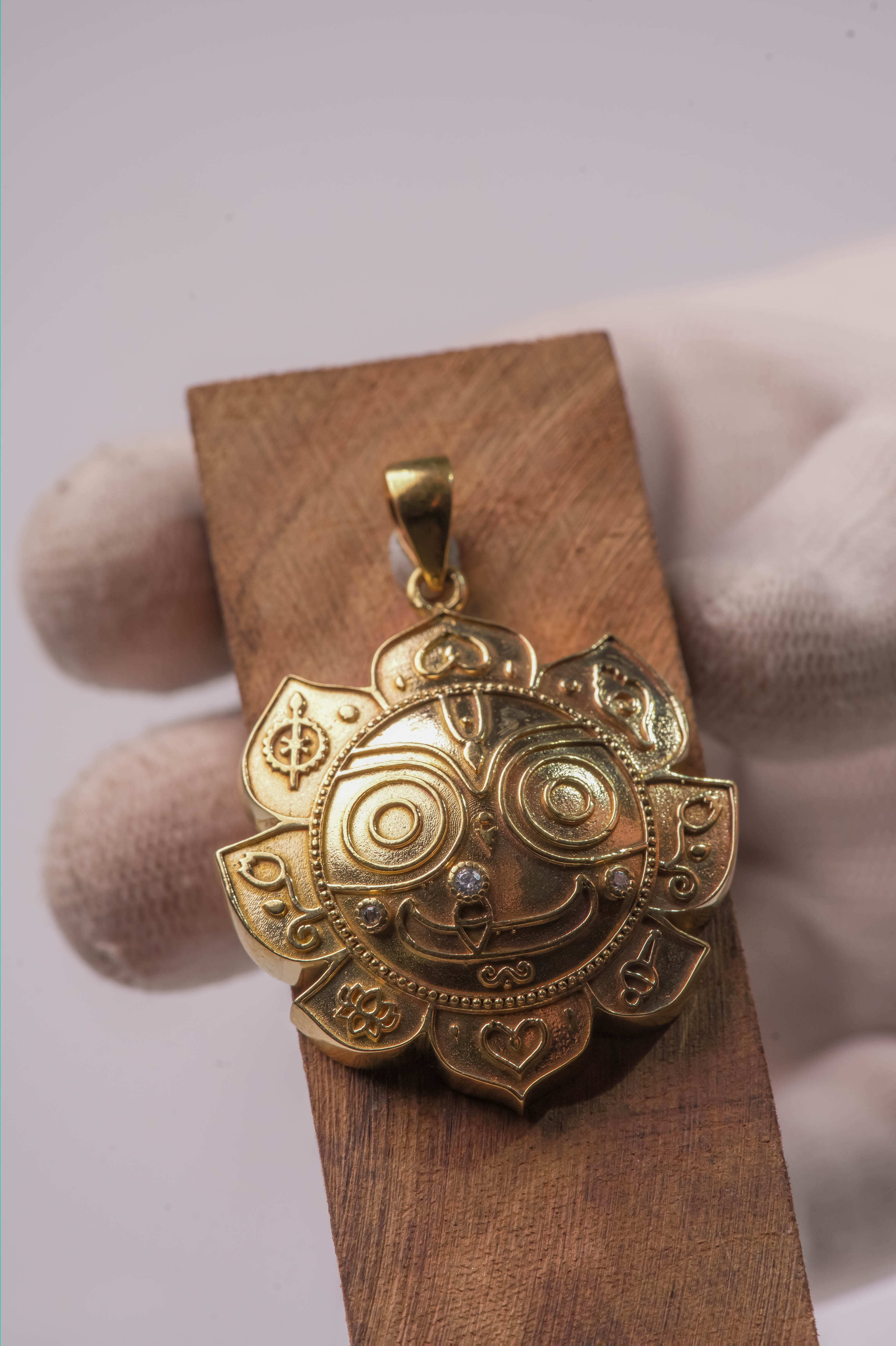 Jagannath Pendant 5 Metals 1.5 Inch Spiritual Hindu Jewelry