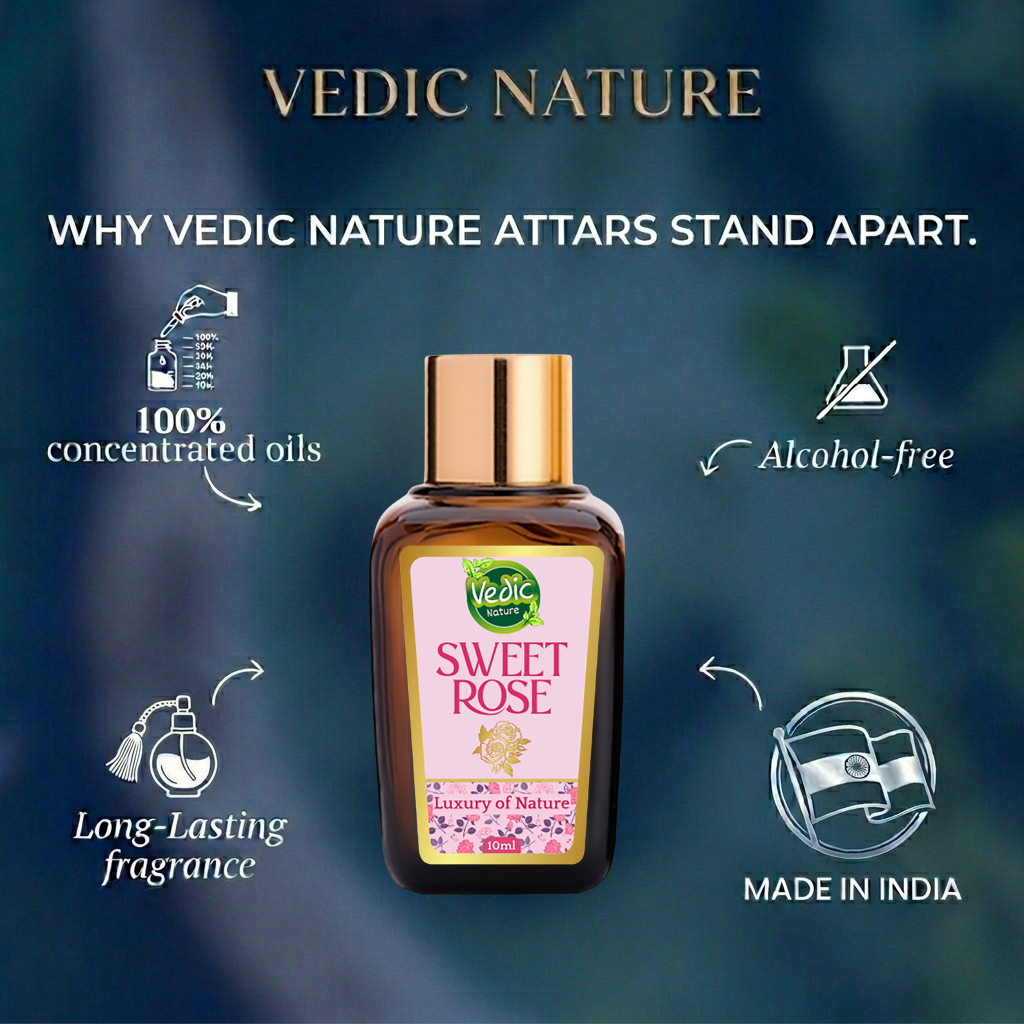 Vedic Nature Sweet Rose Attar