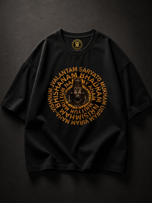 Narasimha Protection Mantra Tee - Black