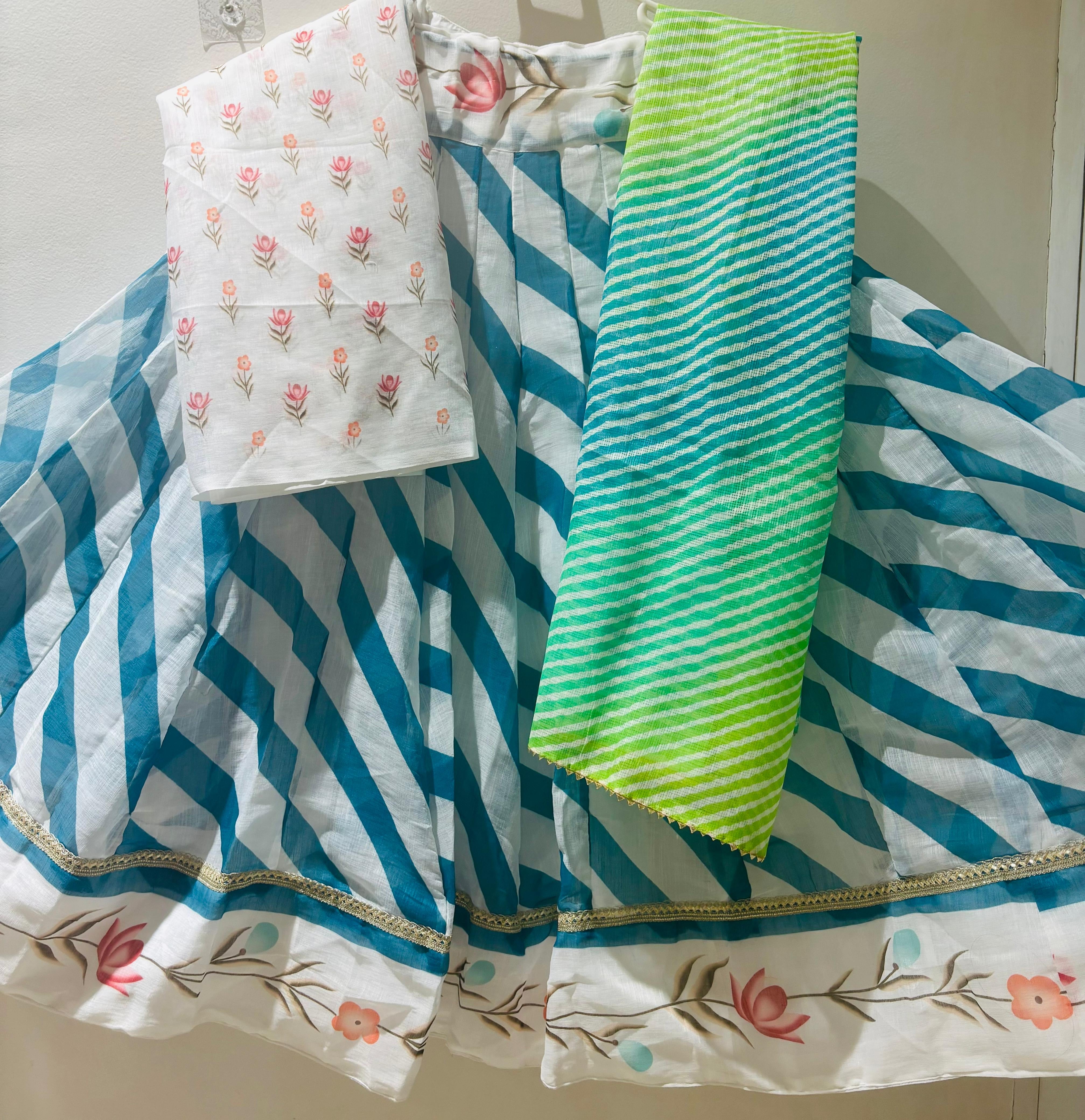 Cotton Fabric Gopidress set