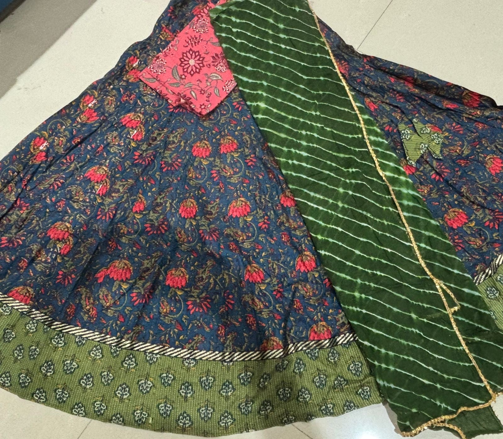 Cotton fabric Gopidress / lehenga set