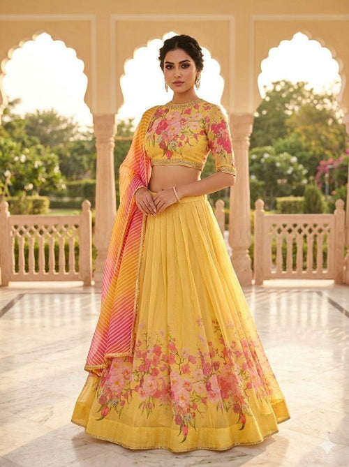Cotton fabric Gopidress / lehenga set