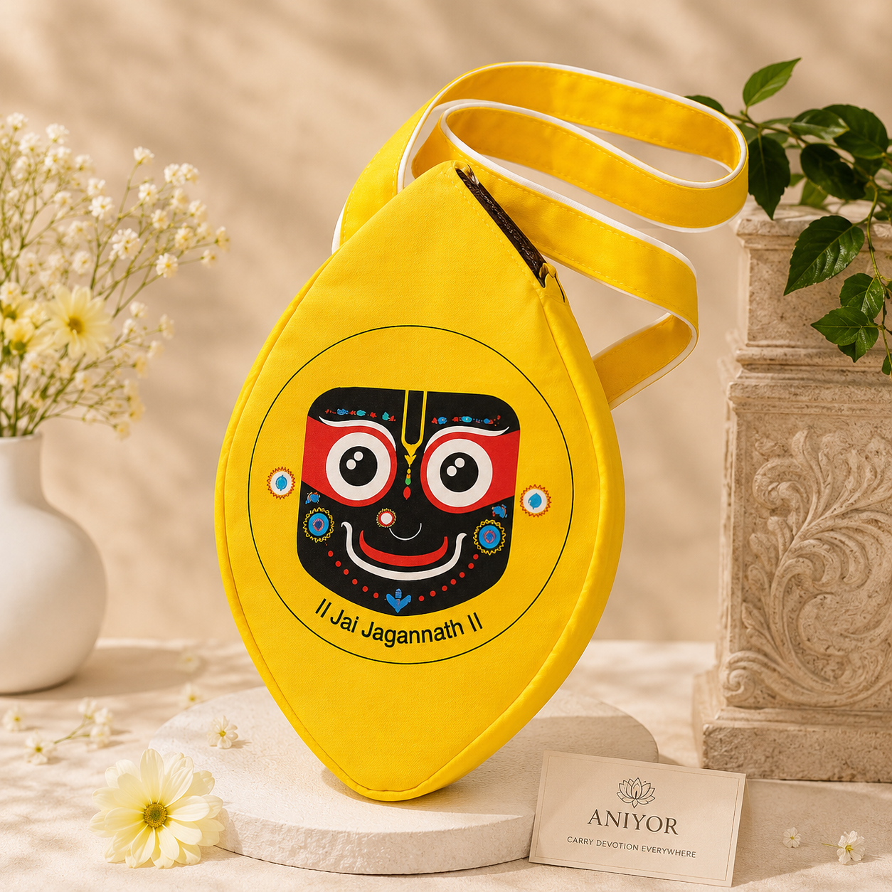 Sri Jagannath Bead Bag (Yellow)
