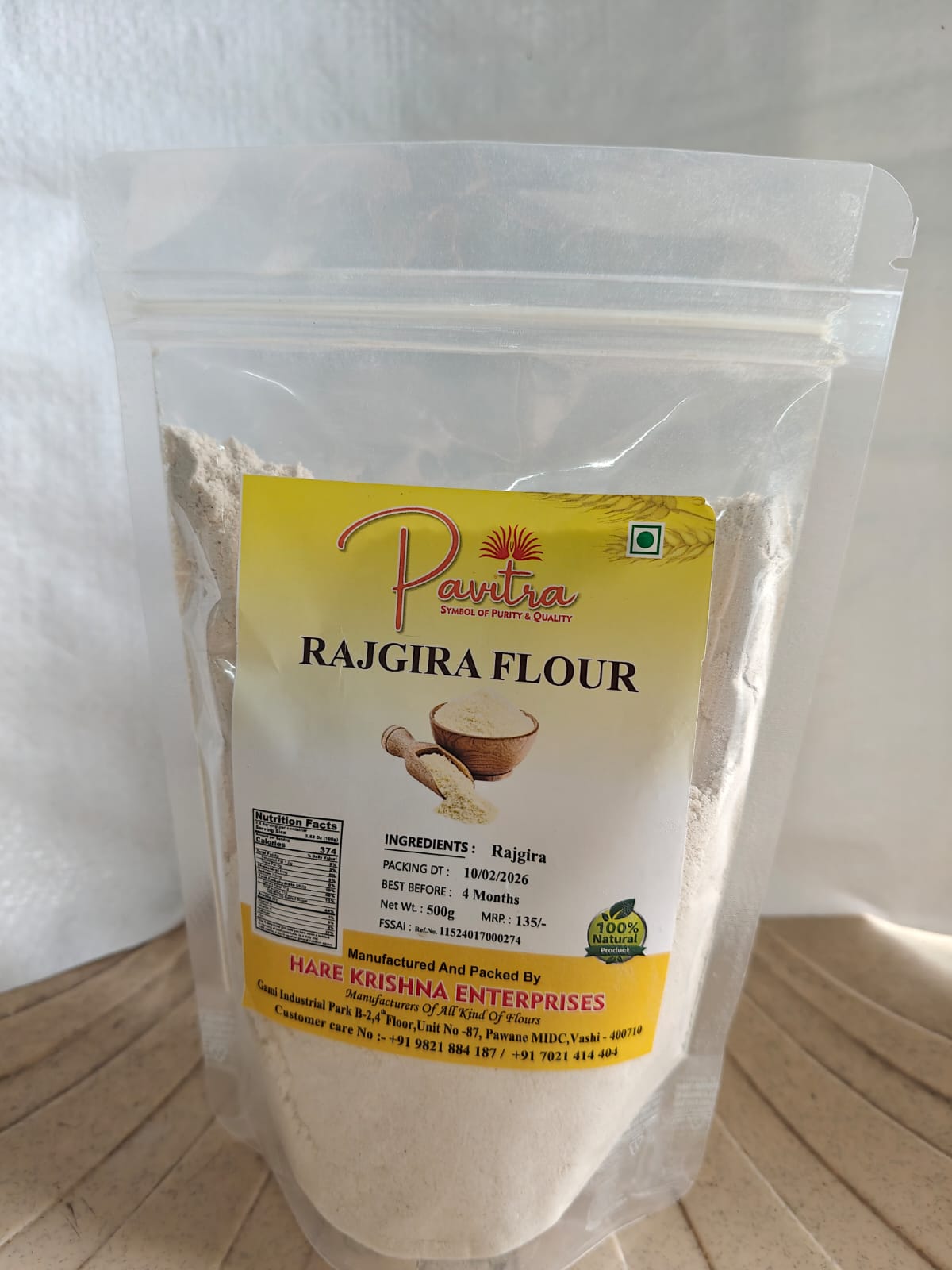 Rajgira/ amaranth atta 500 gm