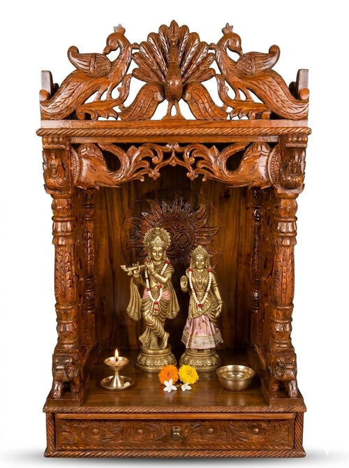 Premium Teakwood Altar (Medium Size)
