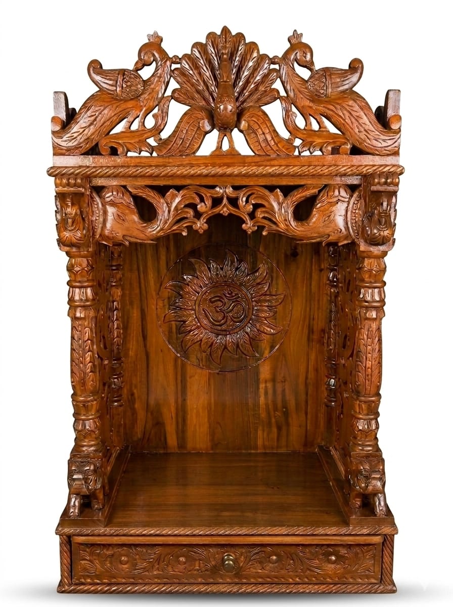 Premium Teakwood Altar (Medium Size)