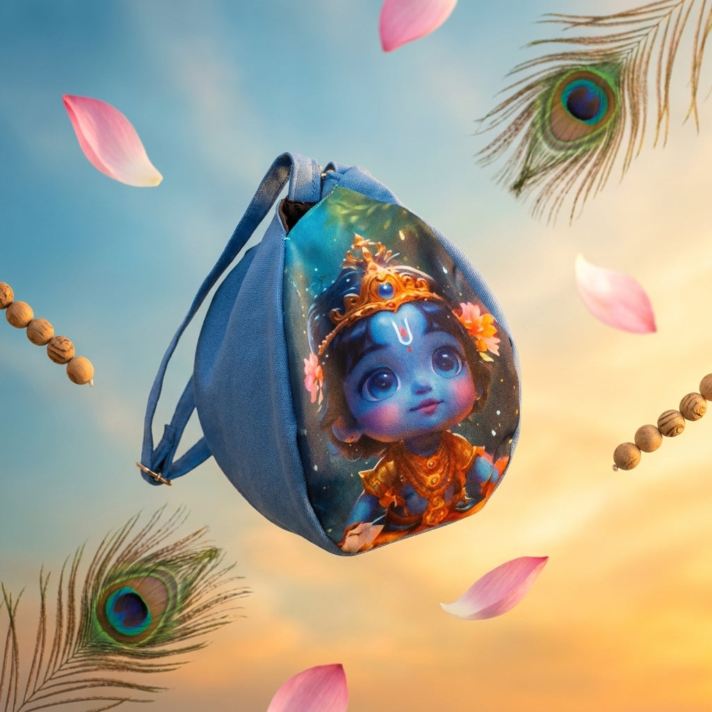 Baby Krishna Bead Bag