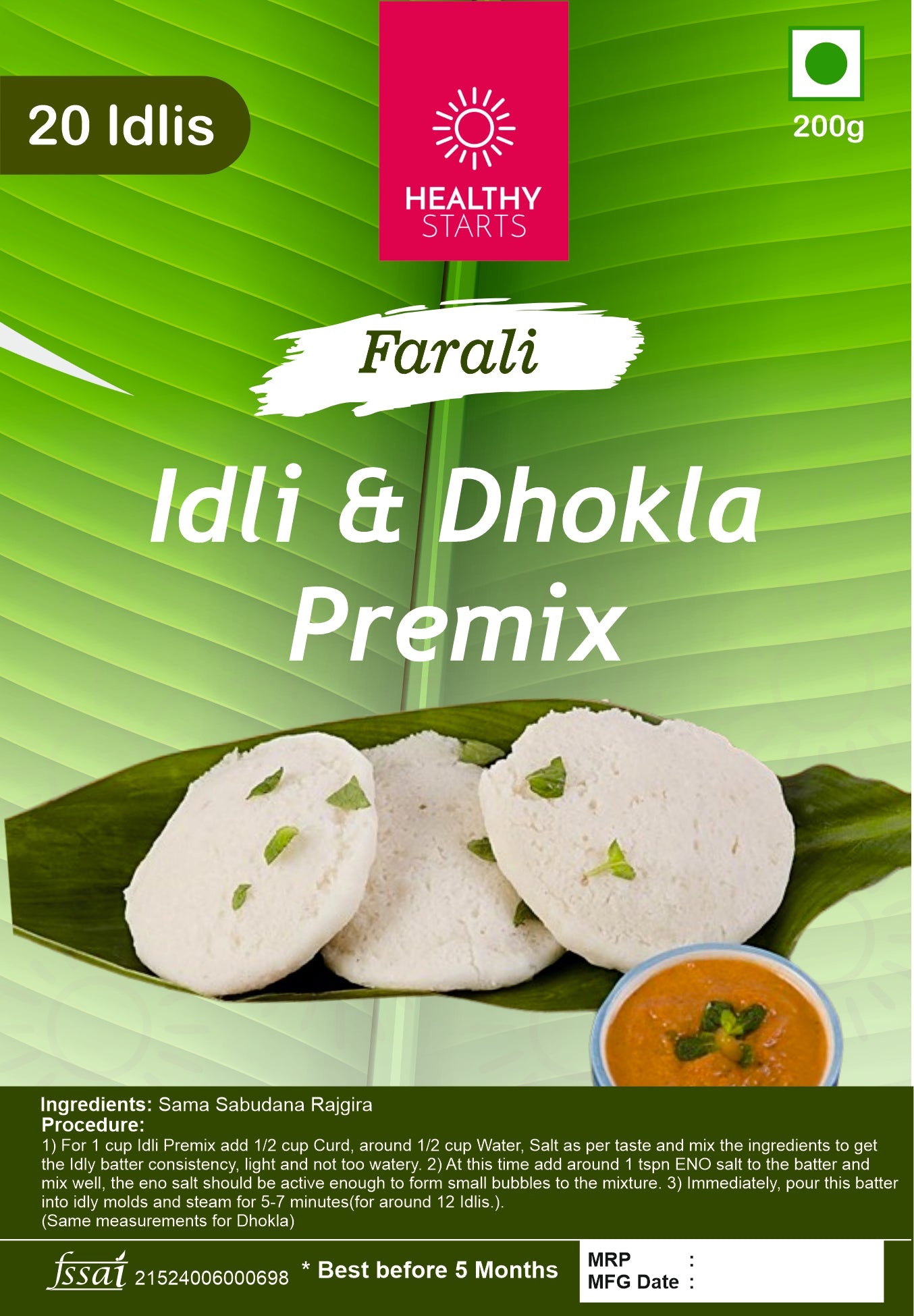 Ekadasi Combo (Pasta+Roti Flour+Idli Premix)